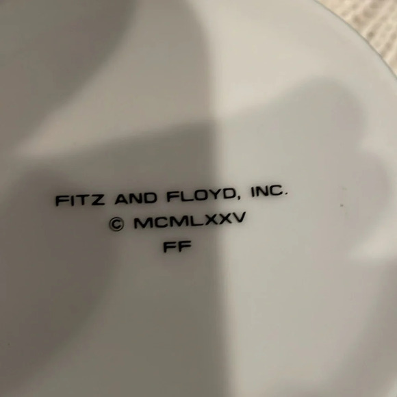 4 Vintage Fitz and Floyd Flat cups. Tattersall pattern 1975 discontinued . - Picture 3 of 7